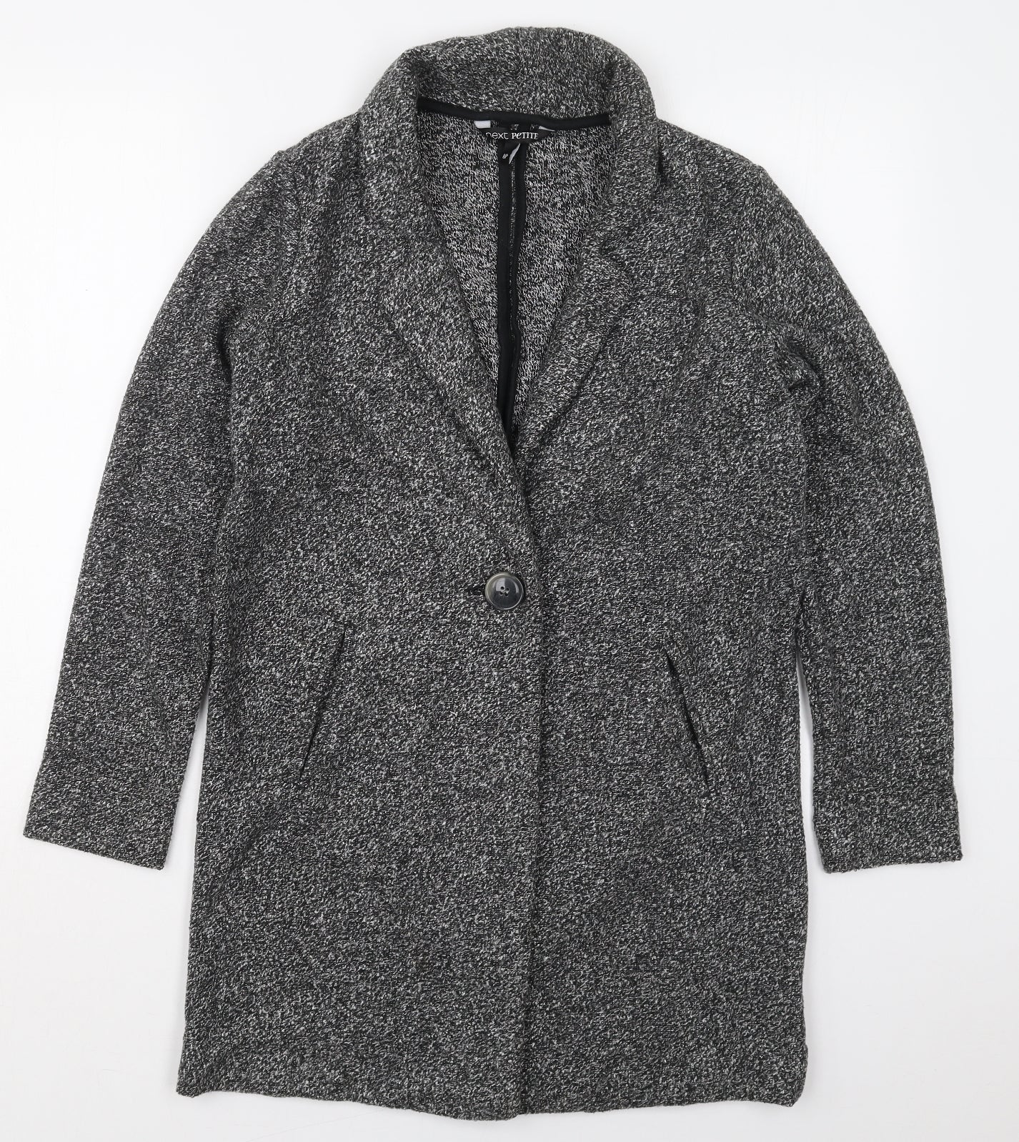 Womens UK Size 8 NEXT Grey Pea Coat