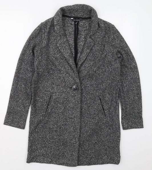 Womens UK Size 8 NEXT Grey Pea Coat