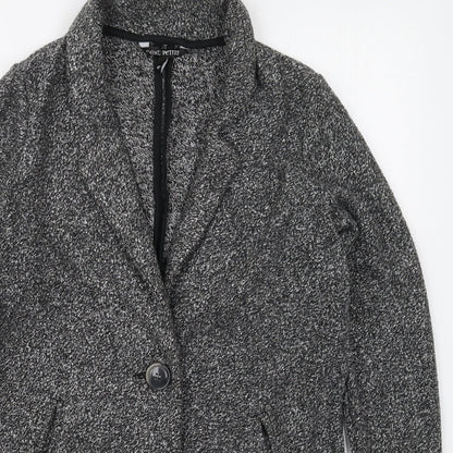 Womens UK Size 8 NEXT Grey Pea Coat