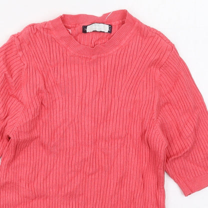 Womens UK Size 10 Marks and Spencer Pink Pullover Jumper