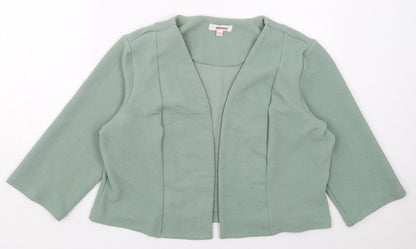 Womens UK Size 18 Slimma Green Jacket