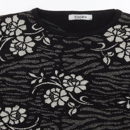 Womens UK Size L Alexara Black Pullover Jumper