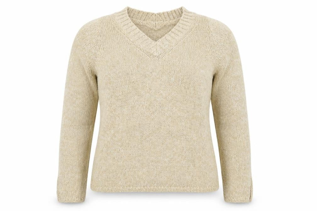 Womens UK Size 14 Marks and Spencer Beige Pullover Jumper