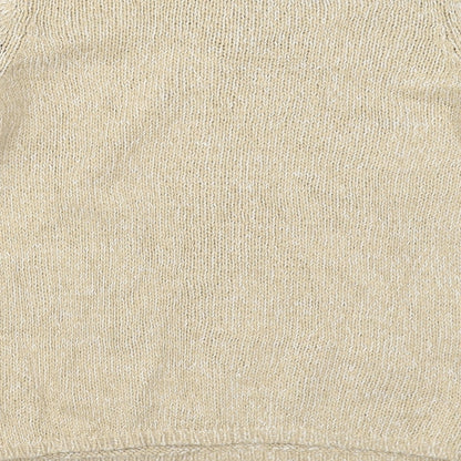 Womens UK Size 14 Marks and Spencer Beige Pullover Jumper