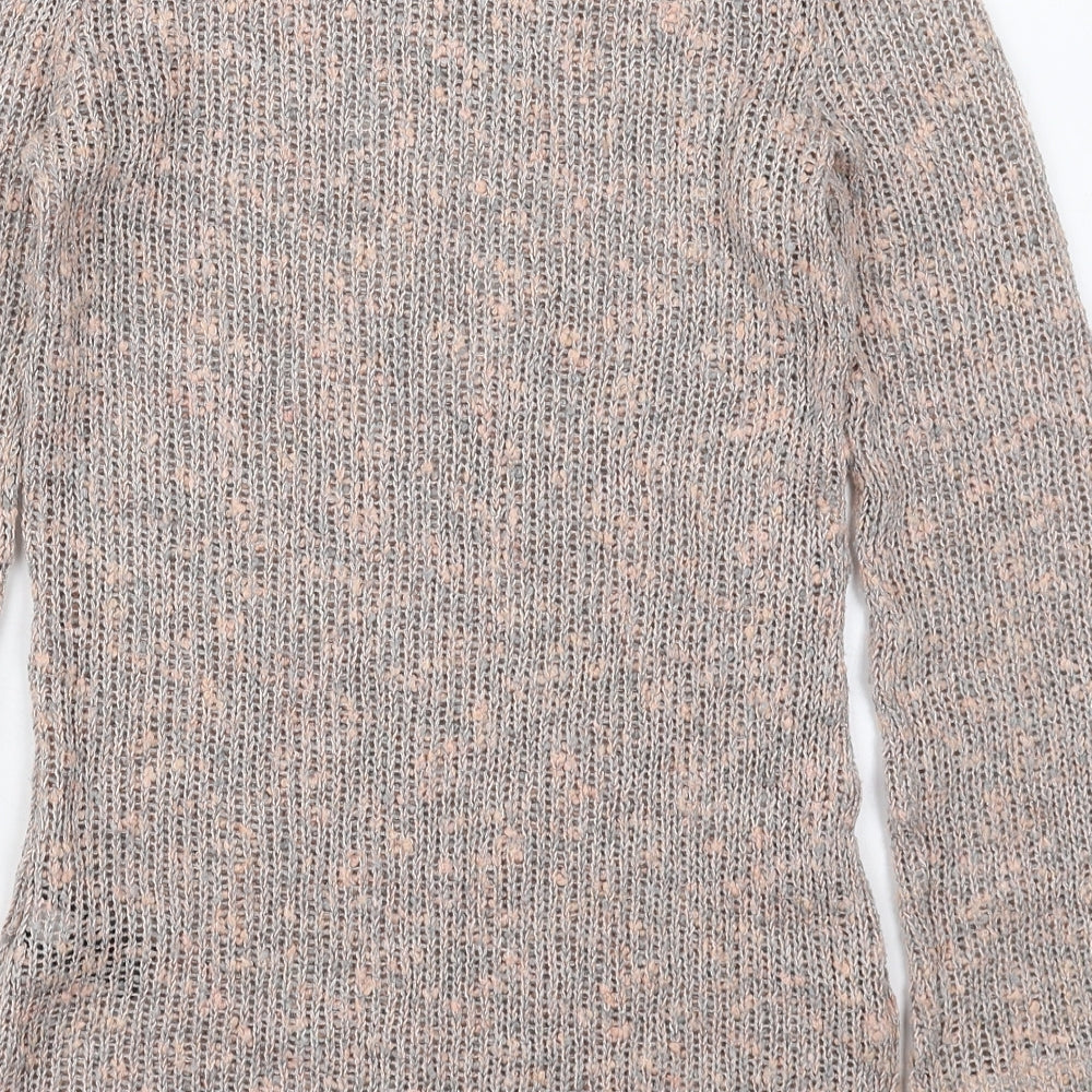 NEXT Womens Pink Round Neck  Acrylic Pullover Jumper Size 8