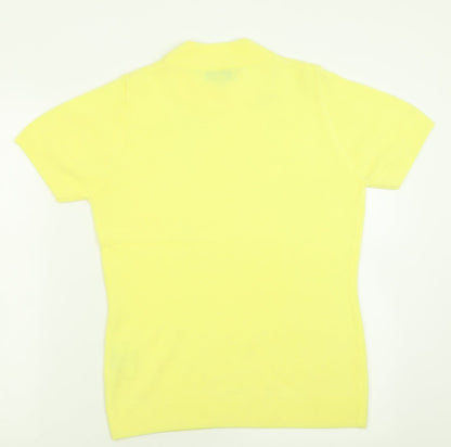 Womens UK Size S BASSINI Yellow Pullover Jumper