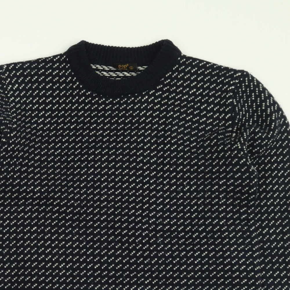 Womens UK Size S POP Blue Pullover Jumper