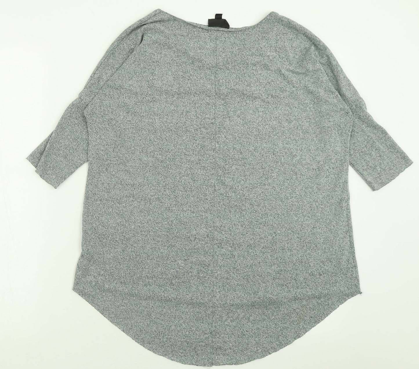 Womens UK Size 8 Topshop Green Basic T-Shirt