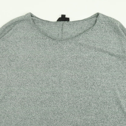 Womens UK Size 8 Topshop Green Basic T-Shirt