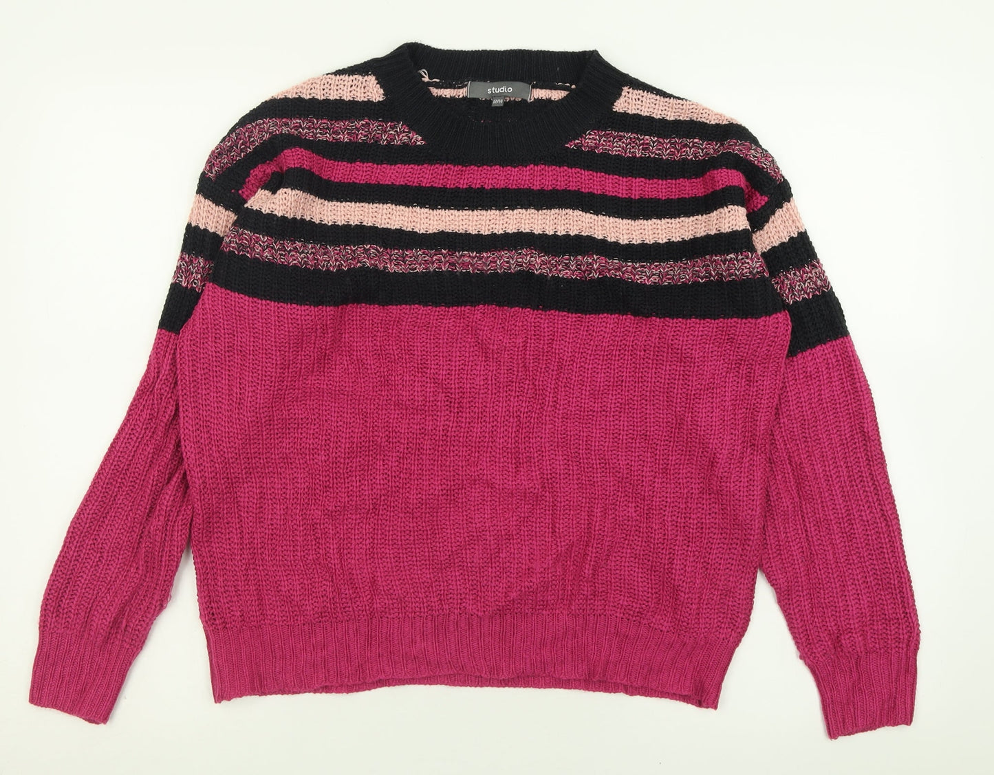 Womens UK Size 12 Studio Purple Pullover Jumper
