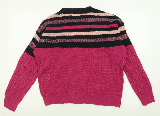 Womens UK Size 12 Studio Purple Pullover Jumper