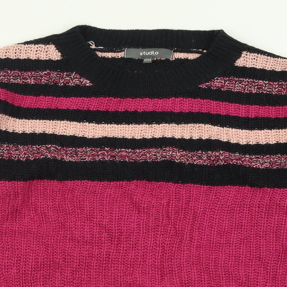 Womens UK Size 12 Studio Purple Pullover Jumper
