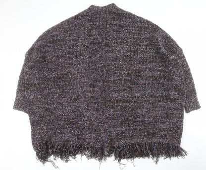 Natura Womens Multicoloured V-Neck  Acrylic Cardigan Jumper Size S
