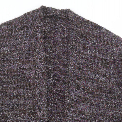 Natura Womens Multicoloured V-Neck  Acrylic Cardigan Jumper Size S
