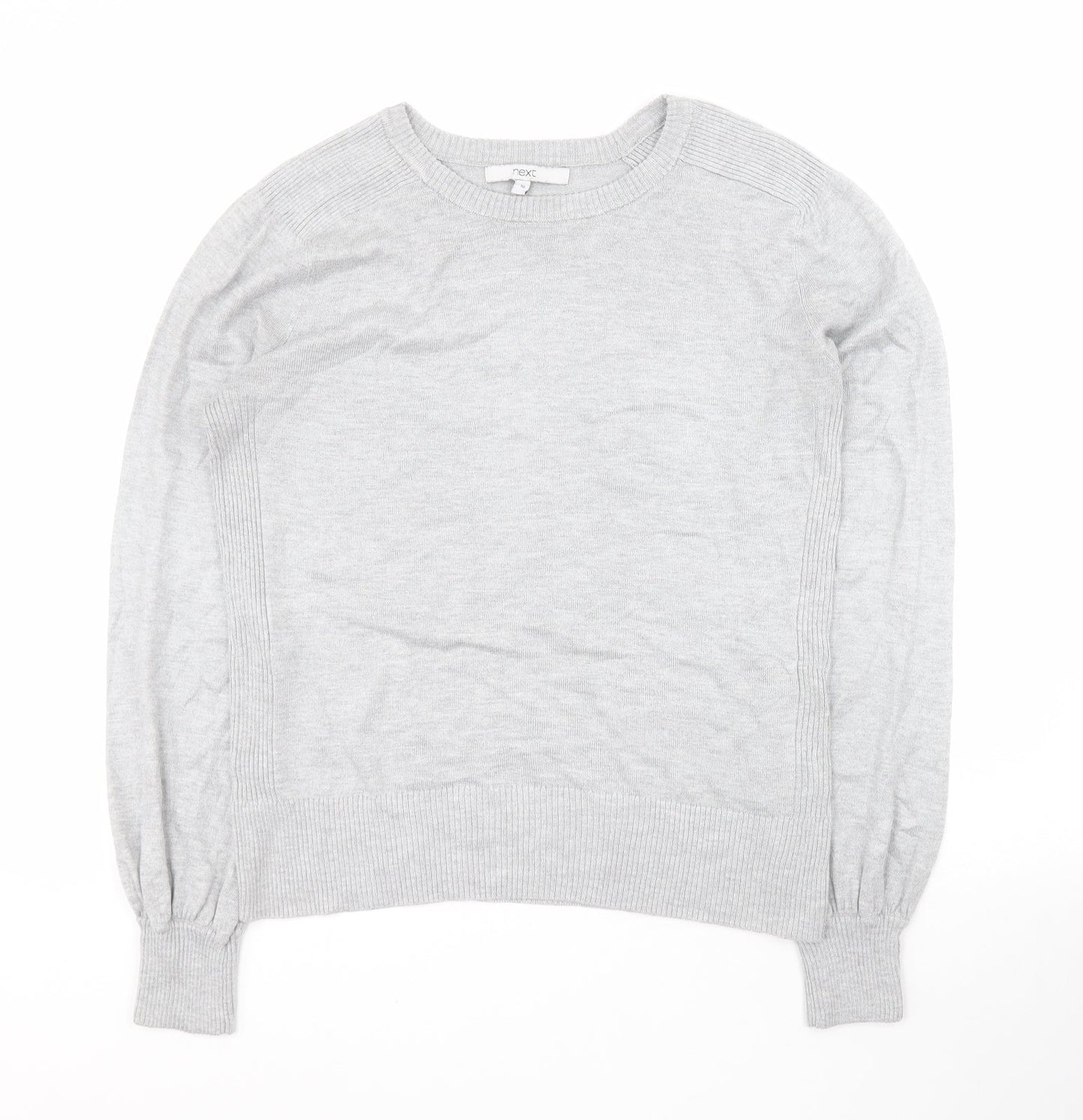 Womens UK Size 10 NEXT Grey Pullover Jumper