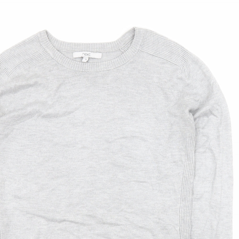 Womens UK Size 10 NEXT Grey Pullover Jumper