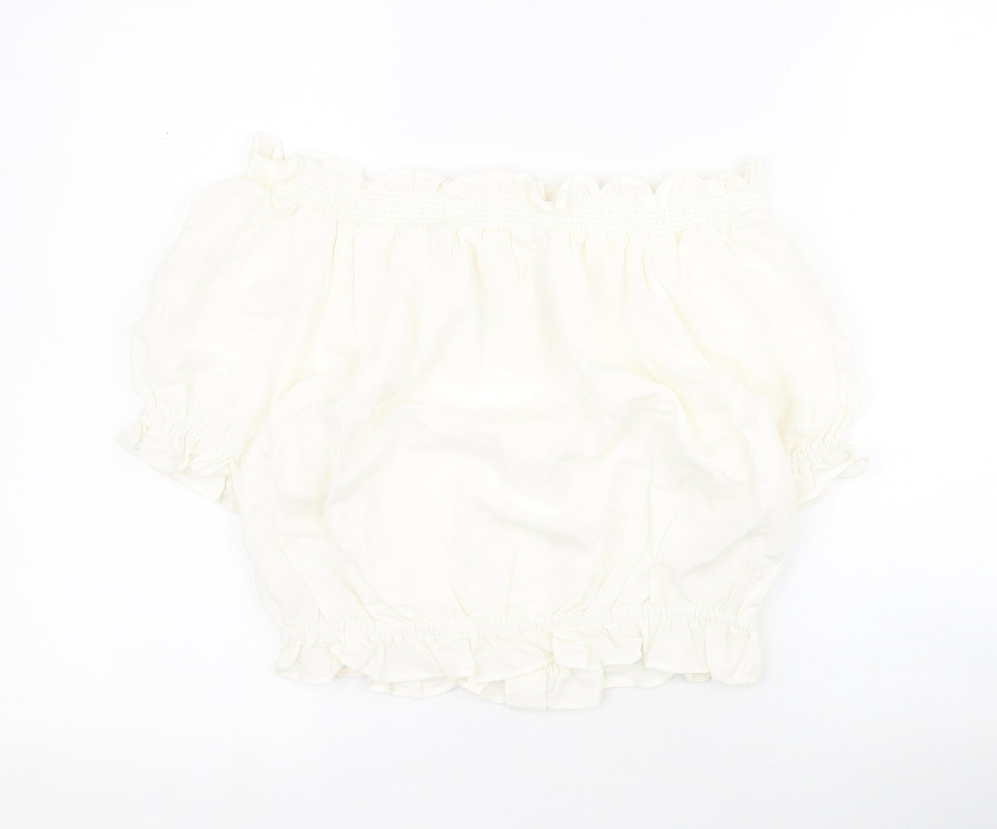 Womens UK Size 8 H&M White Basic Blouse
