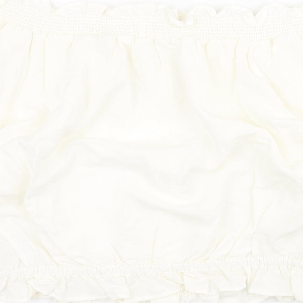 Womens UK Size 8 H&M White Basic Blouse