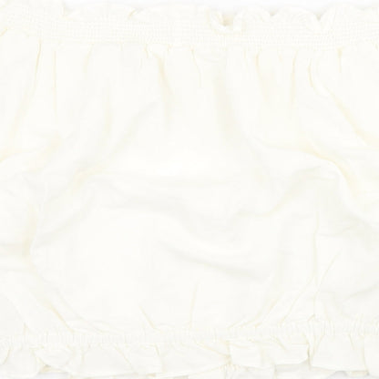 Womens UK Size 8 H&M White Basic Blouse