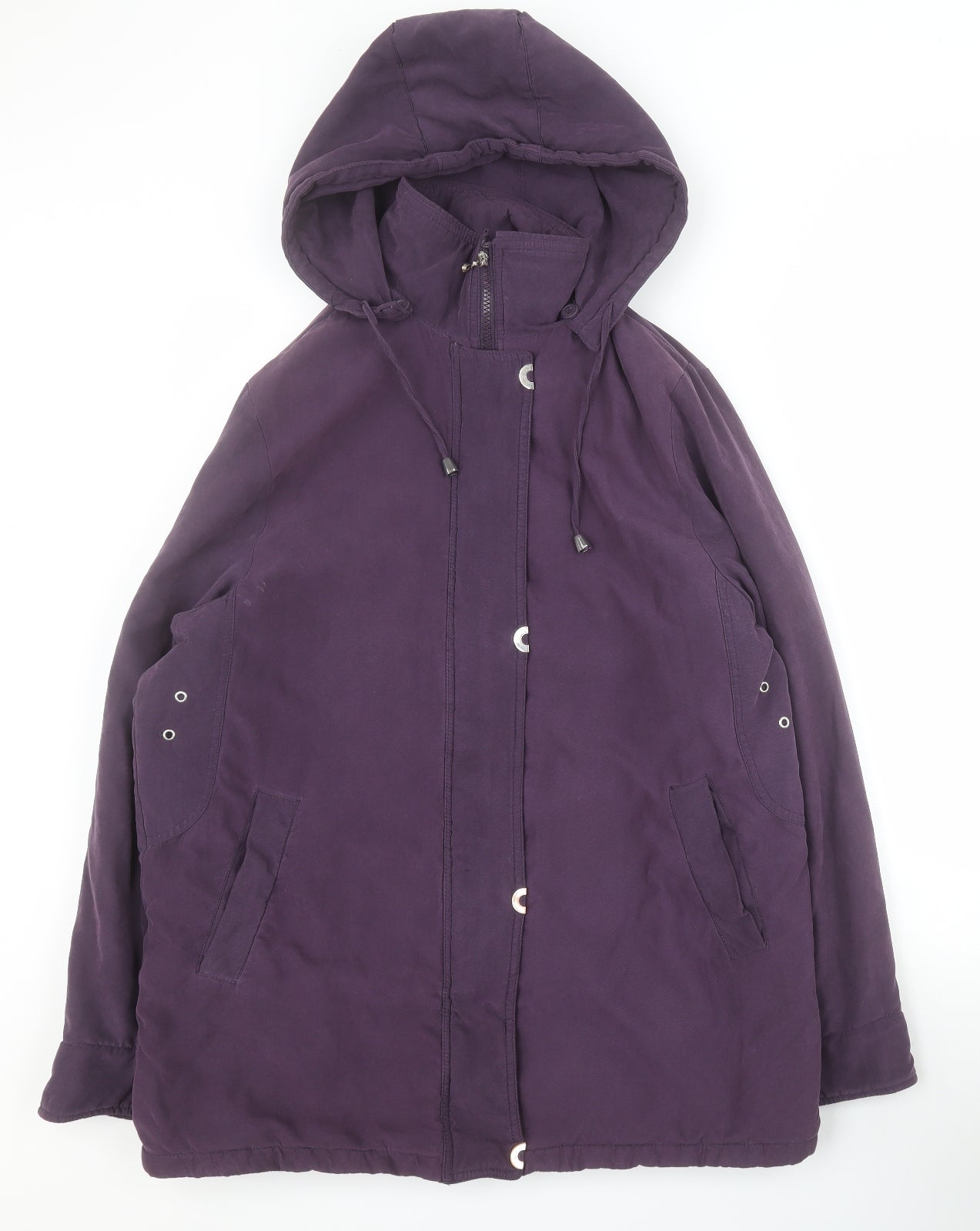 Womens UK Size 14 Classics Purple Pea Coat