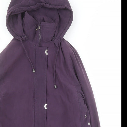 Womens UK Size 14 Classics Purple Pea Coat