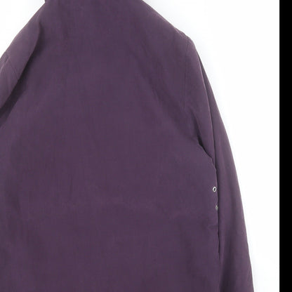 Womens UK Size 14 Classics Purple Pea Coat