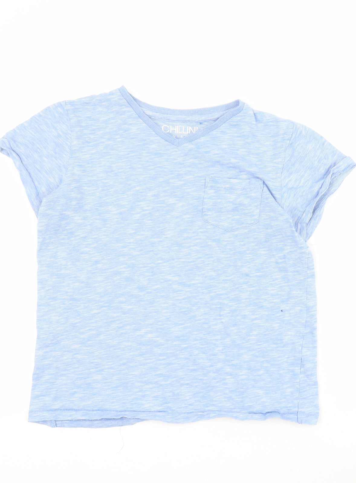NEXT Boys Blue  100% Cotton Pullover T-Shirt Size 12 Years V-Neck Pullover