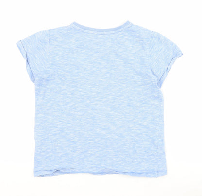 NEXT Boys Blue  100% Cotton Pullover T-Shirt Size 12 Years V-Neck Pullover