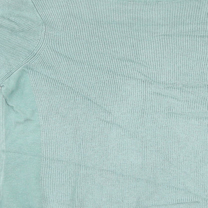 Per Una Womens Blue V-Neck  Viscose Pullover Jumper Size 16