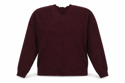 Womens UK Size 12 F&F Red Pullover Jumper
