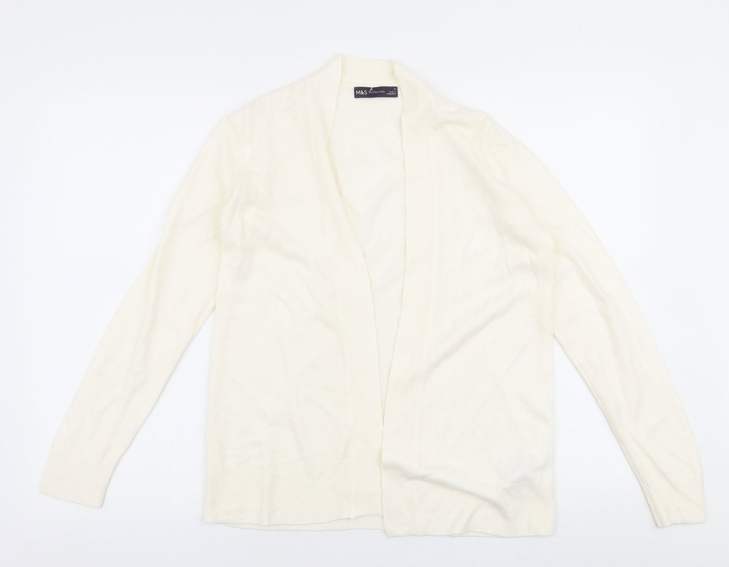 Womens UK Size S Marks and Spencer Ivory Cardigan Jumper