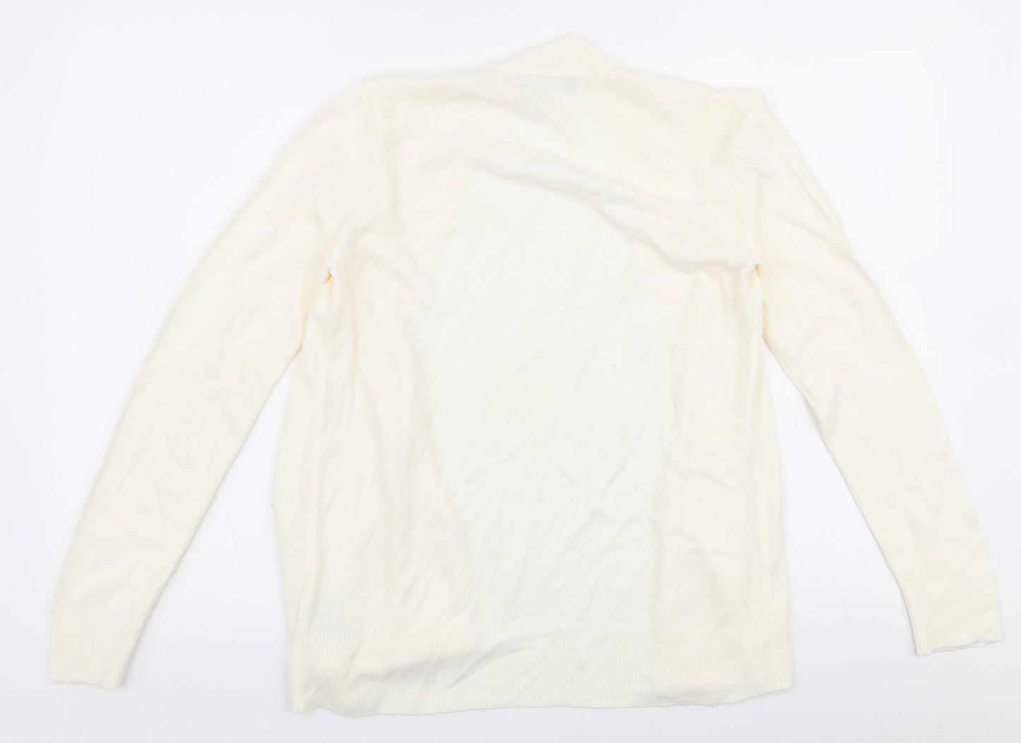 Womens UK Size S Marks and Spencer Ivory Cardigan Jumper