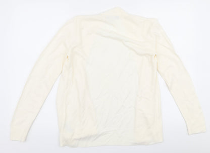 Womens UK Size S Marks and Spencer Ivory Cardigan Jumper