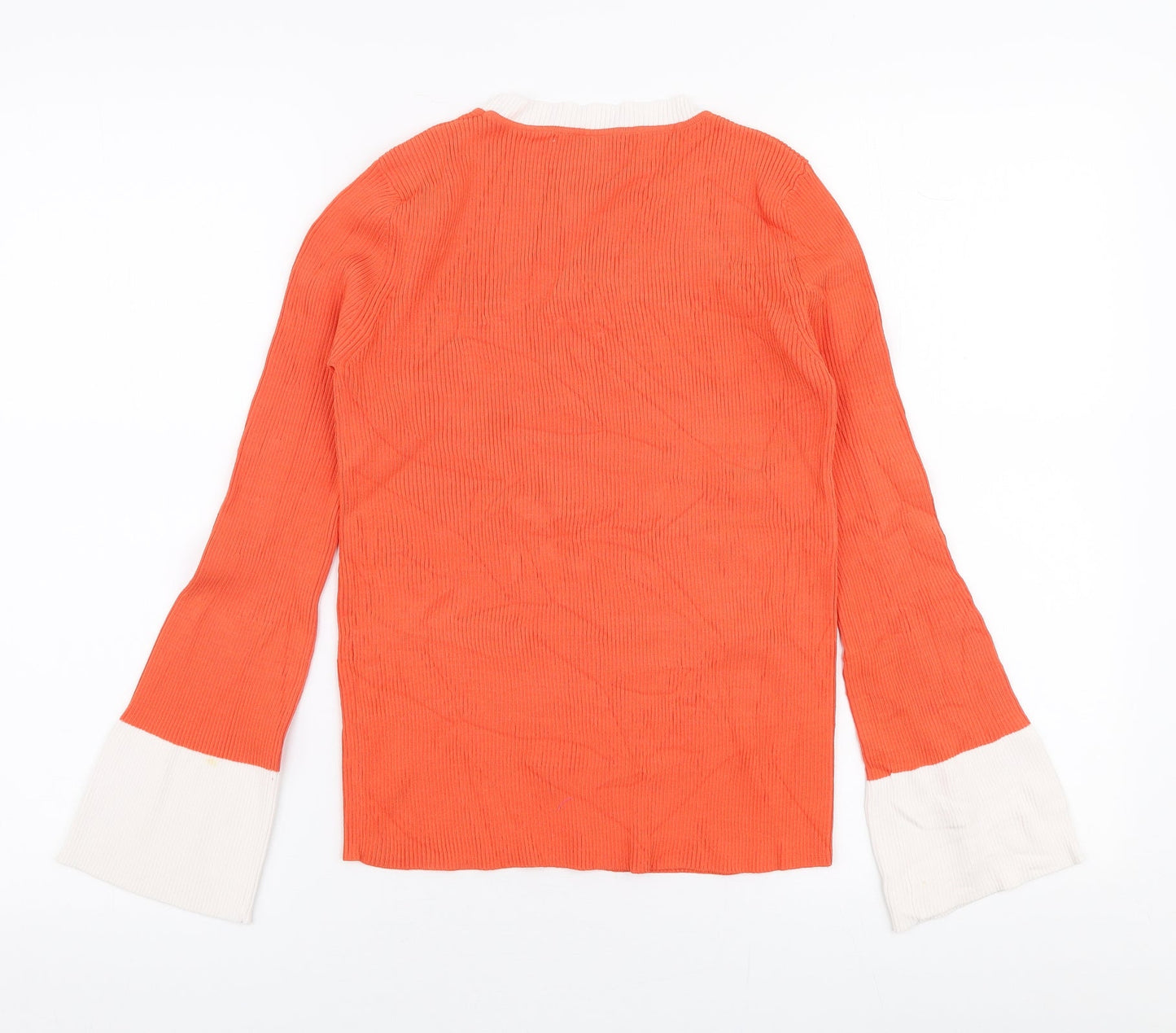 Womens UK Size M Cristina Orange Pullover Jumper