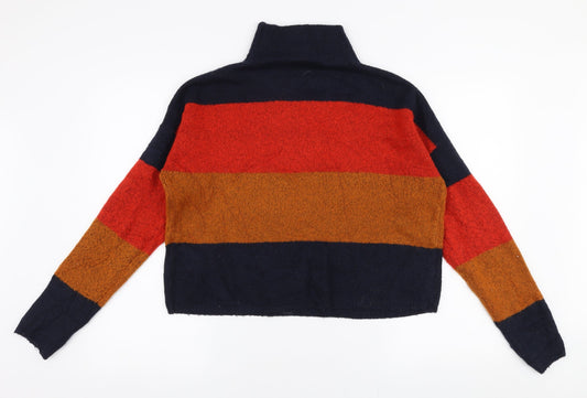 Womens UK Size S New Look Multicoloured Pullover Jumper