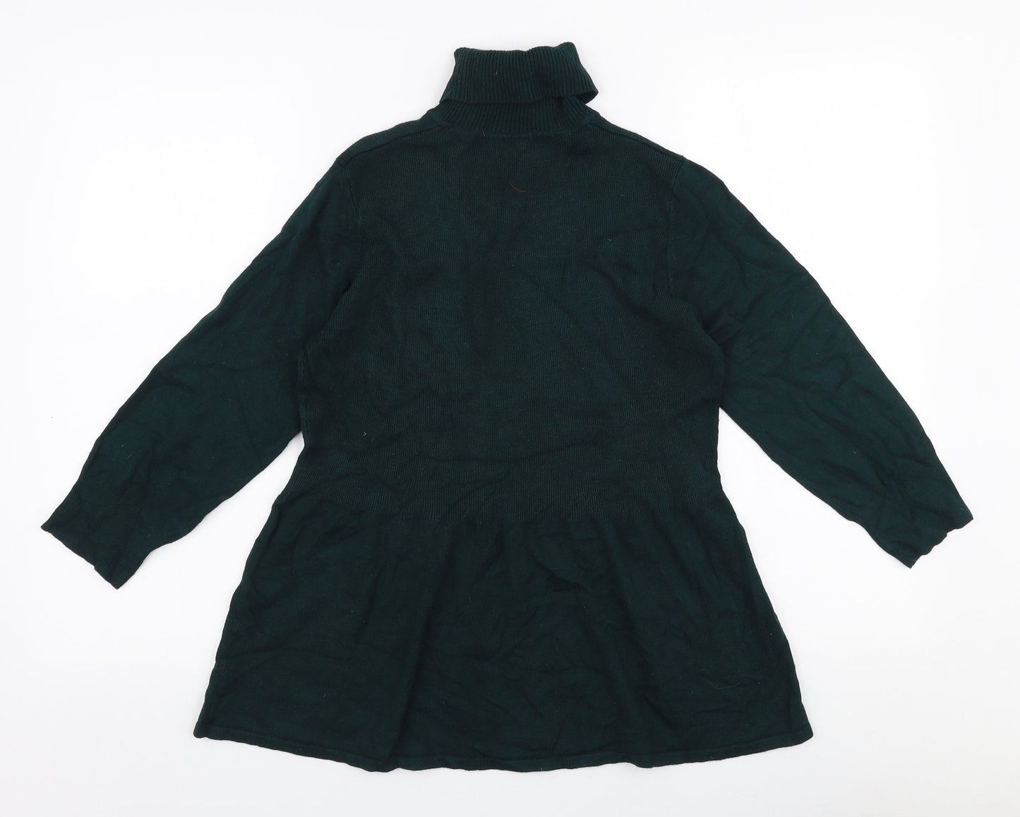Womens UK Size S Preworn Green Pullover Jumper