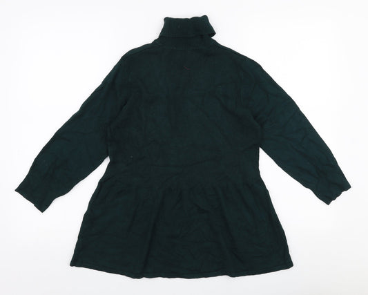 Womens UK Size S Preworn Green Pullover Jumper