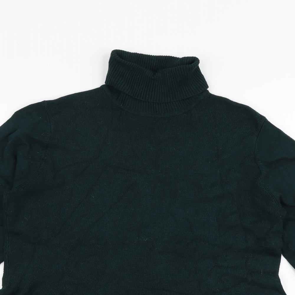 Womens UK Size S Preworn Green Pullover Jumper