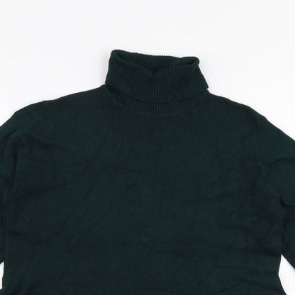 Womens UK Size S Preworn Green Pullover Jumper