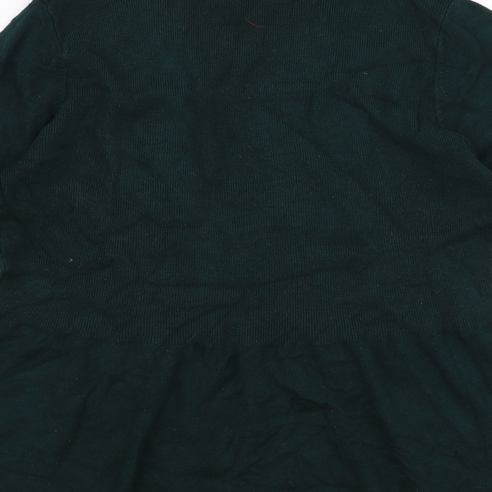 Womens UK Size S Preworn Green Pullover Jumper