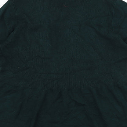 Womens UK Size S Preworn Green Pullover Jumper