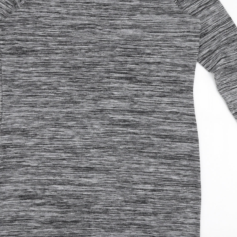 Marks and Spencer Womens Grey  Polyester A-Line  Size 16  Scoop Neck Pullover