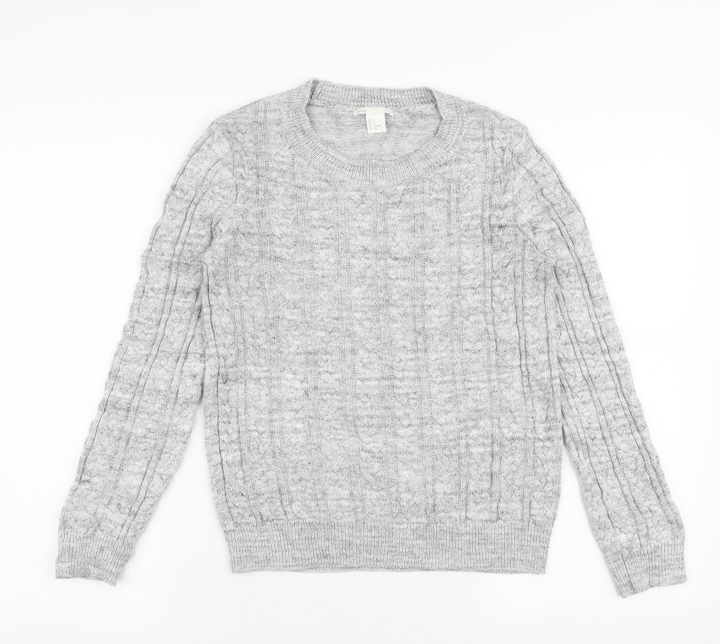Womens UK Size S H&M Grey Pullover Jumper