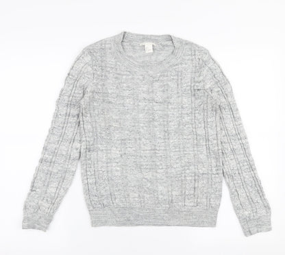 Womens UK Size S H&M Grey Pullover Jumper
