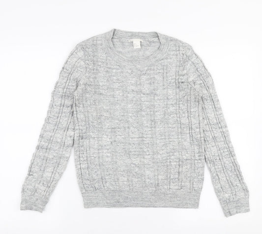 Womens UK Size S H&M Grey Pullover Jumper