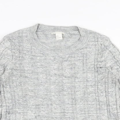 Womens UK Size S H&M Grey Pullover Jumper