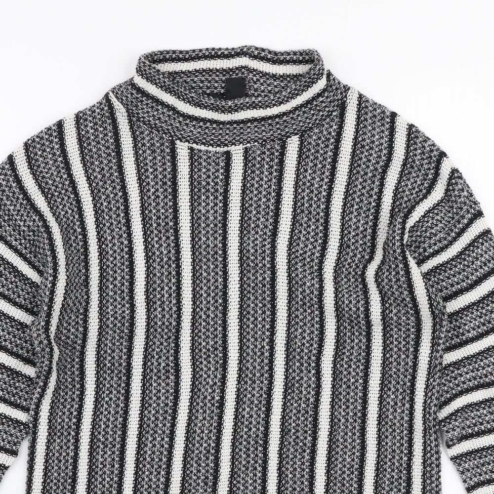 Womens UK Size 8 Topshop Grey Pullover Jumper
