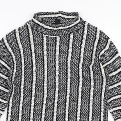 Womens UK Size 8 Topshop Grey Pullover Jumper