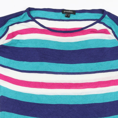 Womens UK Size 14 Pomodoro Multicoloured Pullover Jumper