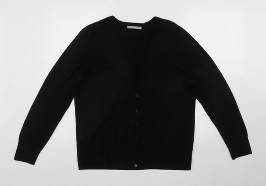 Womens UK Size One Size Marks and Spencer Black Cardigan Jumper